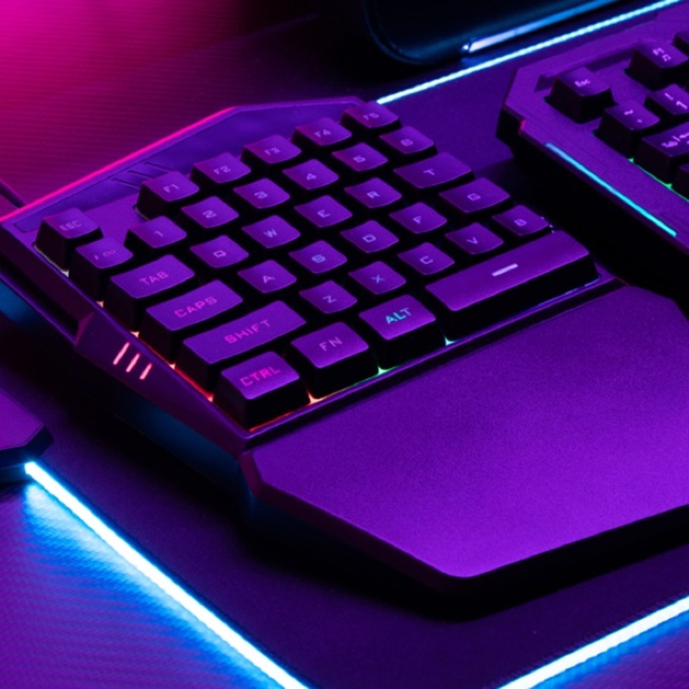 Bugha LED One-Handed Gaming Keyboard